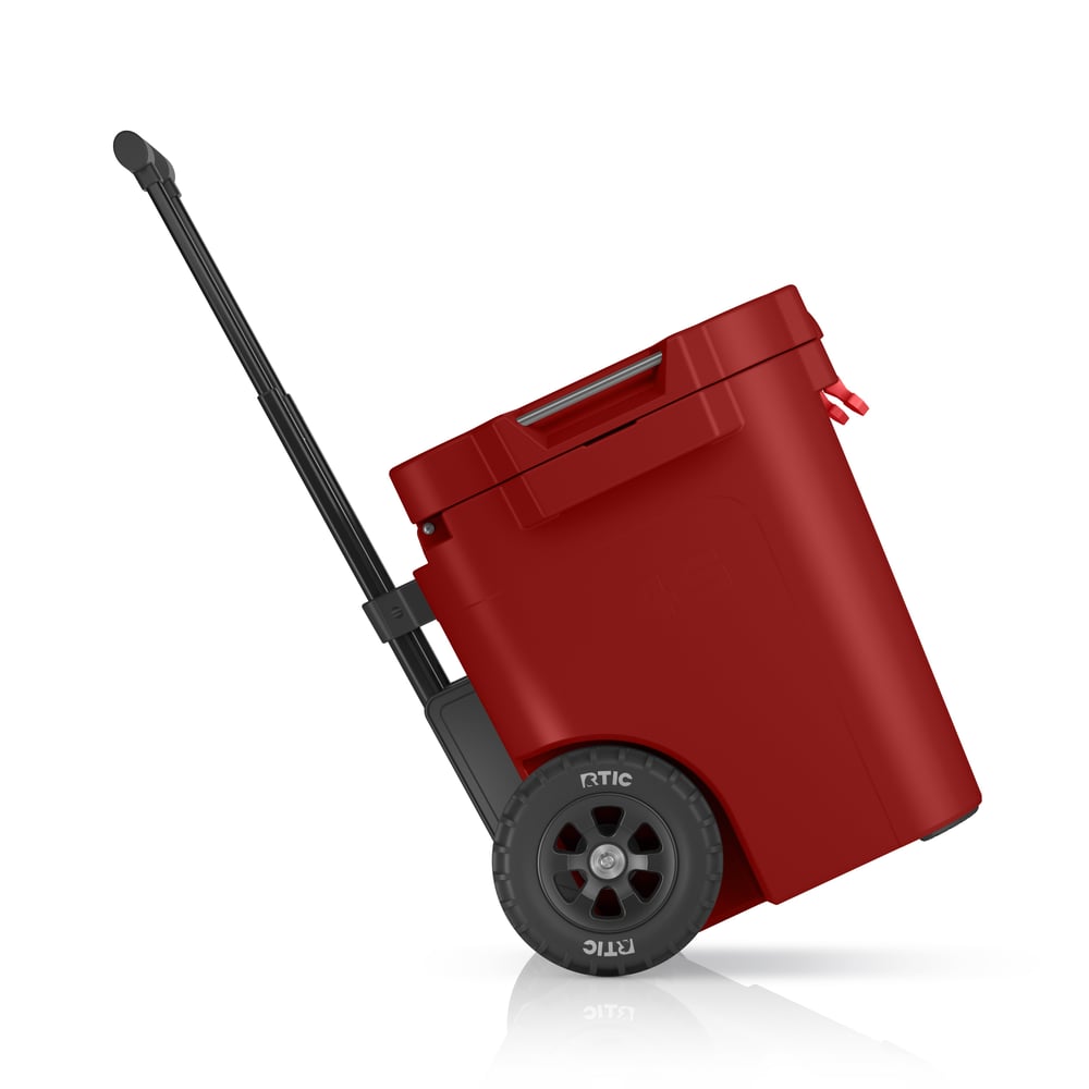 45 QT Ultra-Tough Wheeled Cooler Black Cherry - Image 4