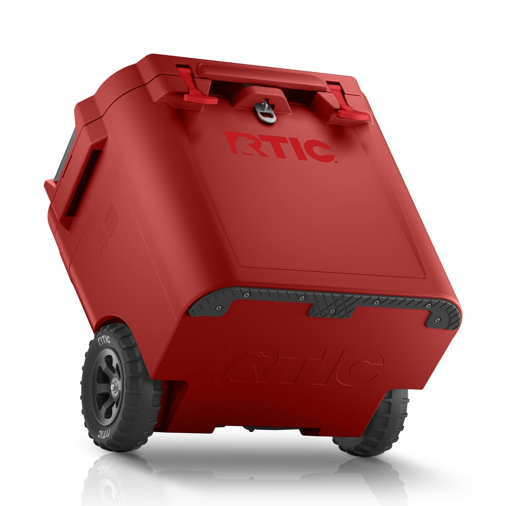 45 QT Ultra-Tough Wheeled Cooler Black Cherry - Image 6