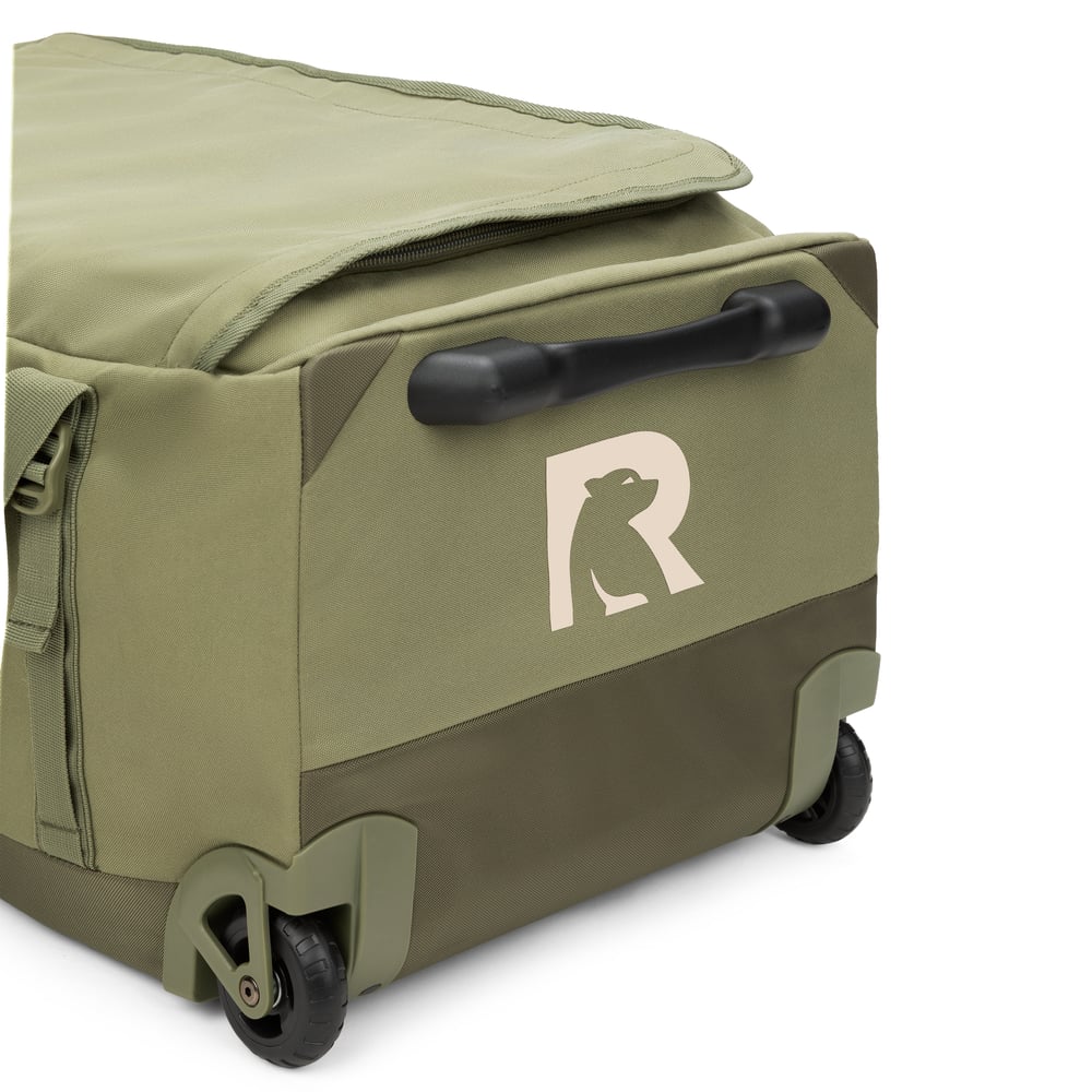 Road Trip Rolling Duffle Bag Olive & Beach - Image 13