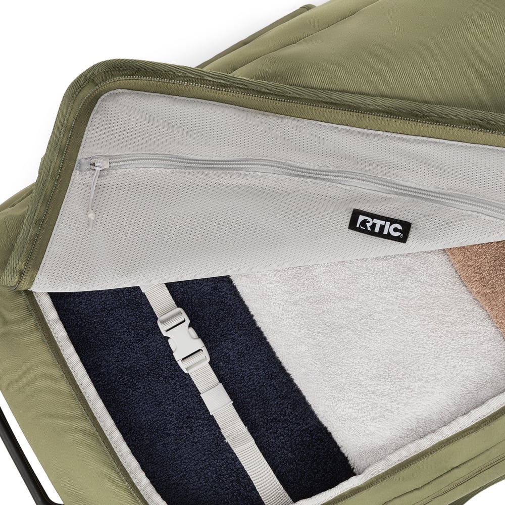 Road Trip Rolling Duffle Bag Olive & Beach - Image 7