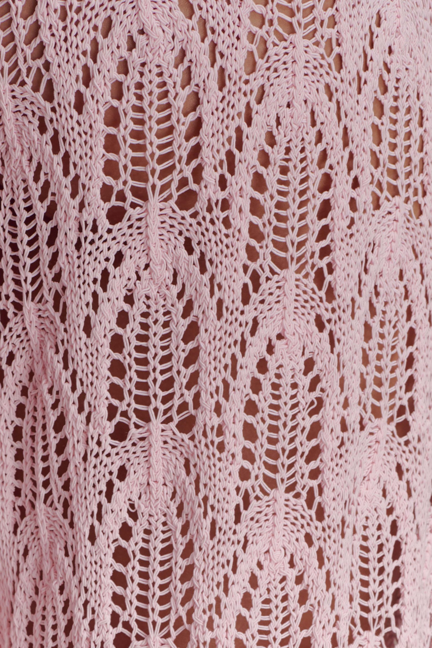 Glinda Crochet Pants - Baby Pink - Image 7