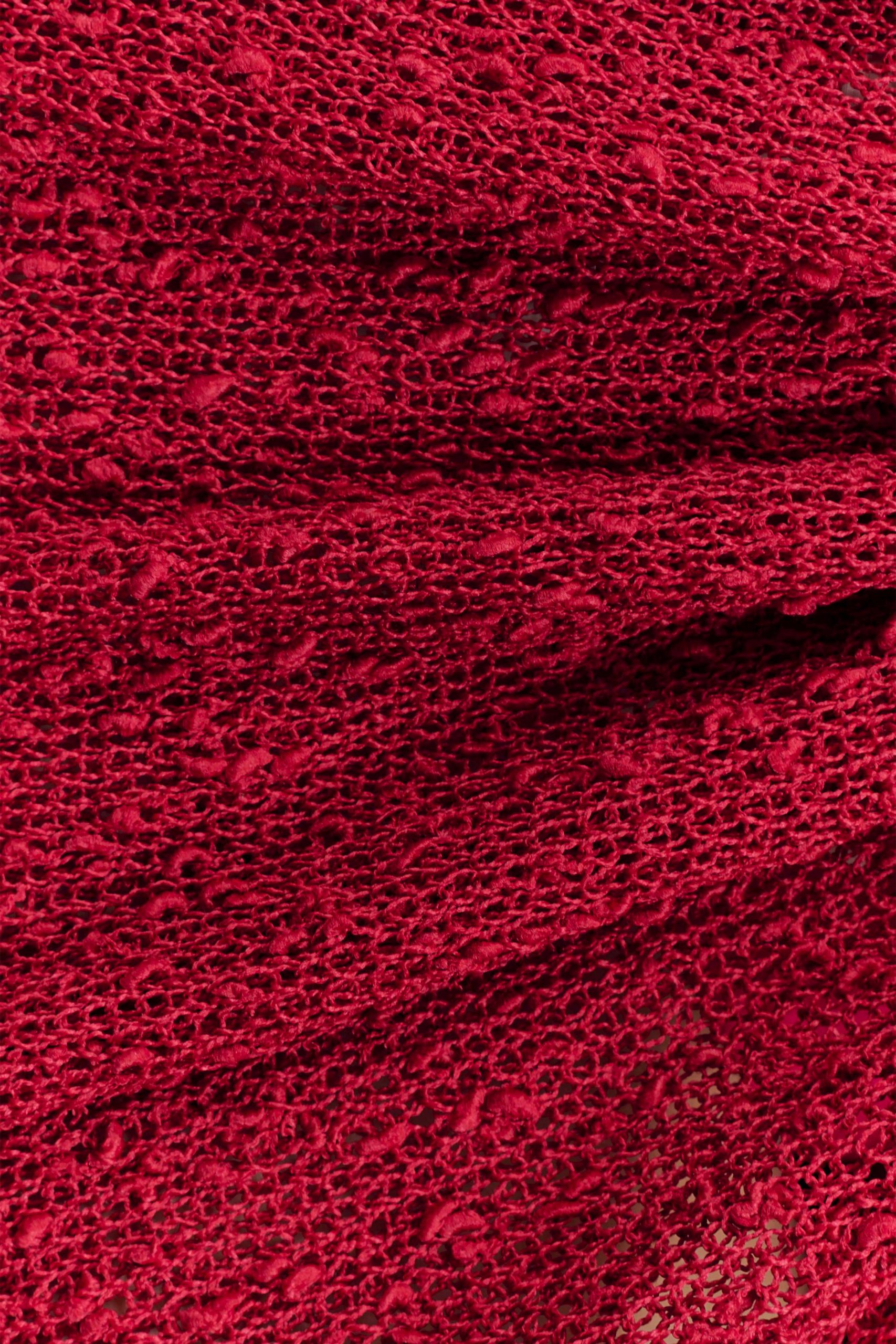 Sammy Boucle Knit Cover Up - Dragonfruit - Image 4