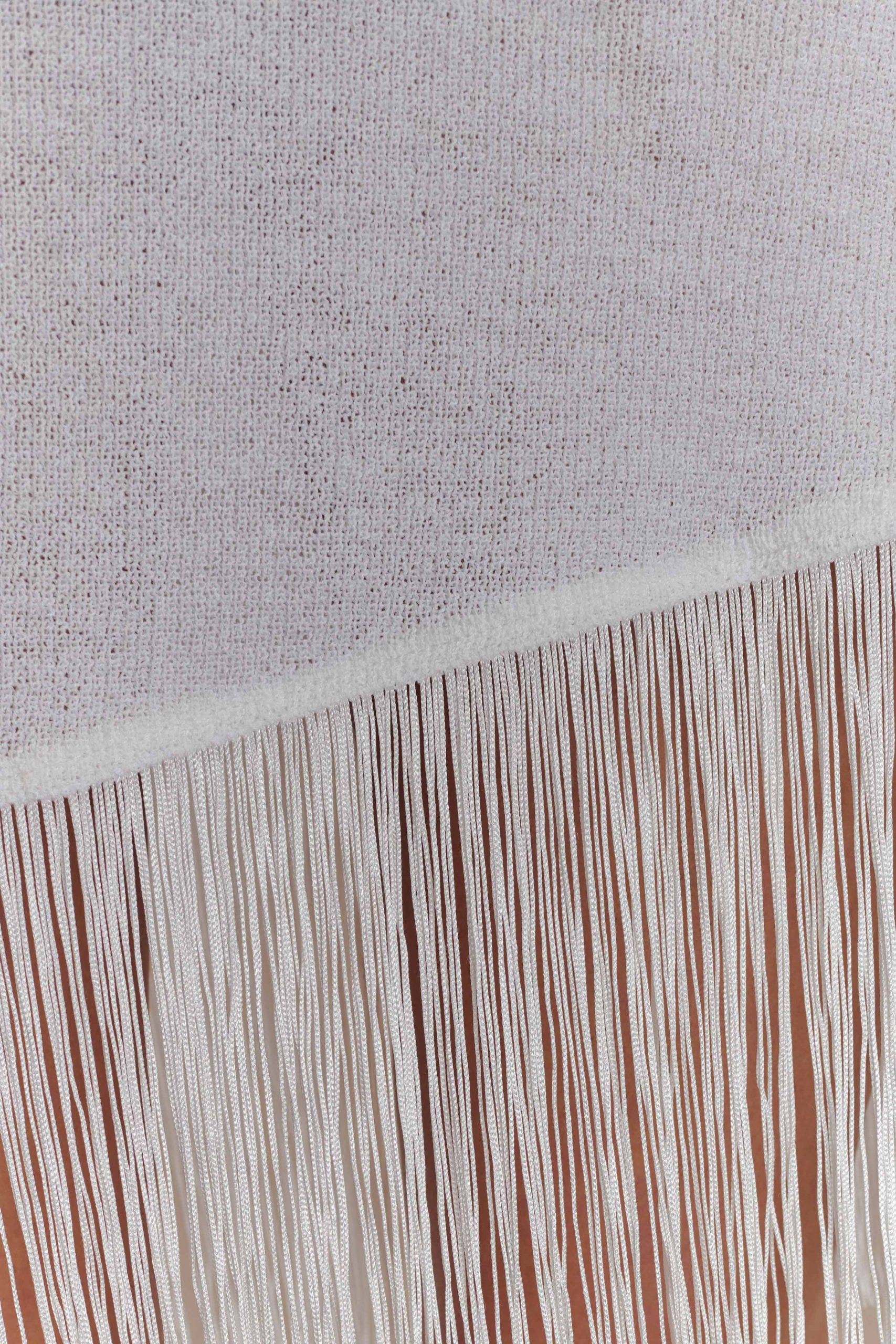 Kayden Fringe Off Shoulder Knit Mini Dress - Ivory - Image 5