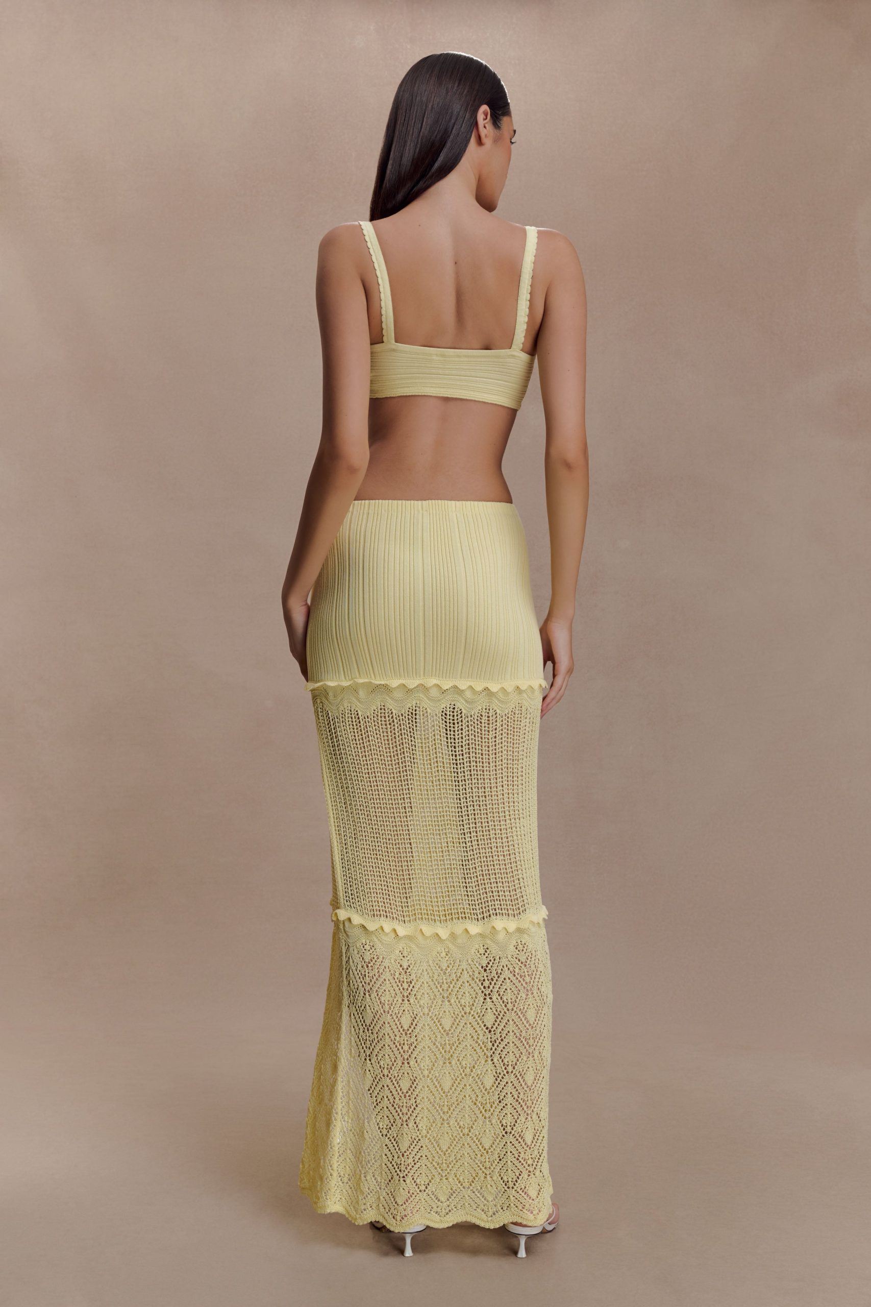 Coleene Pointelle Knit Top - Lemon - Image 5